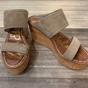 Sam Edelman 9 M platform shoes sandals cork